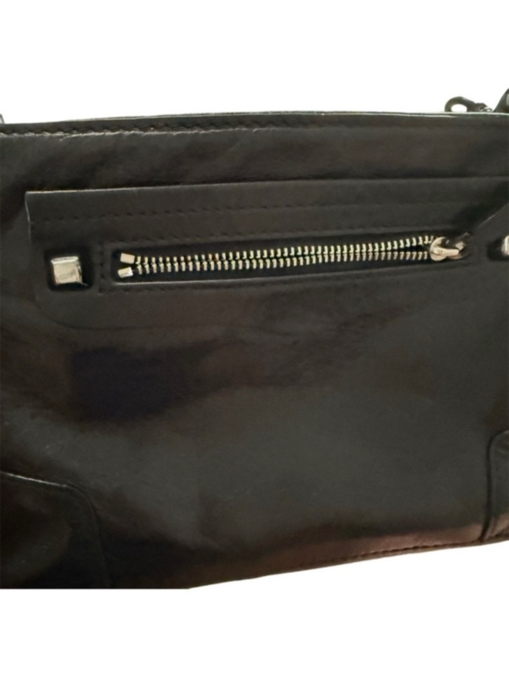Rebecca Minkoff Convertible Crossbody Bag Leather Purse Black - Picture 11 of 13